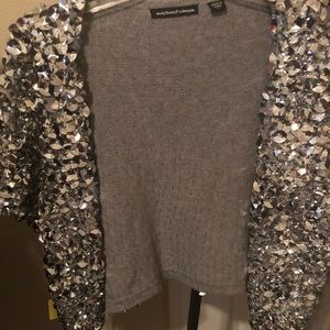Michael Simon Sequin Short Sleeve Crop Jacket